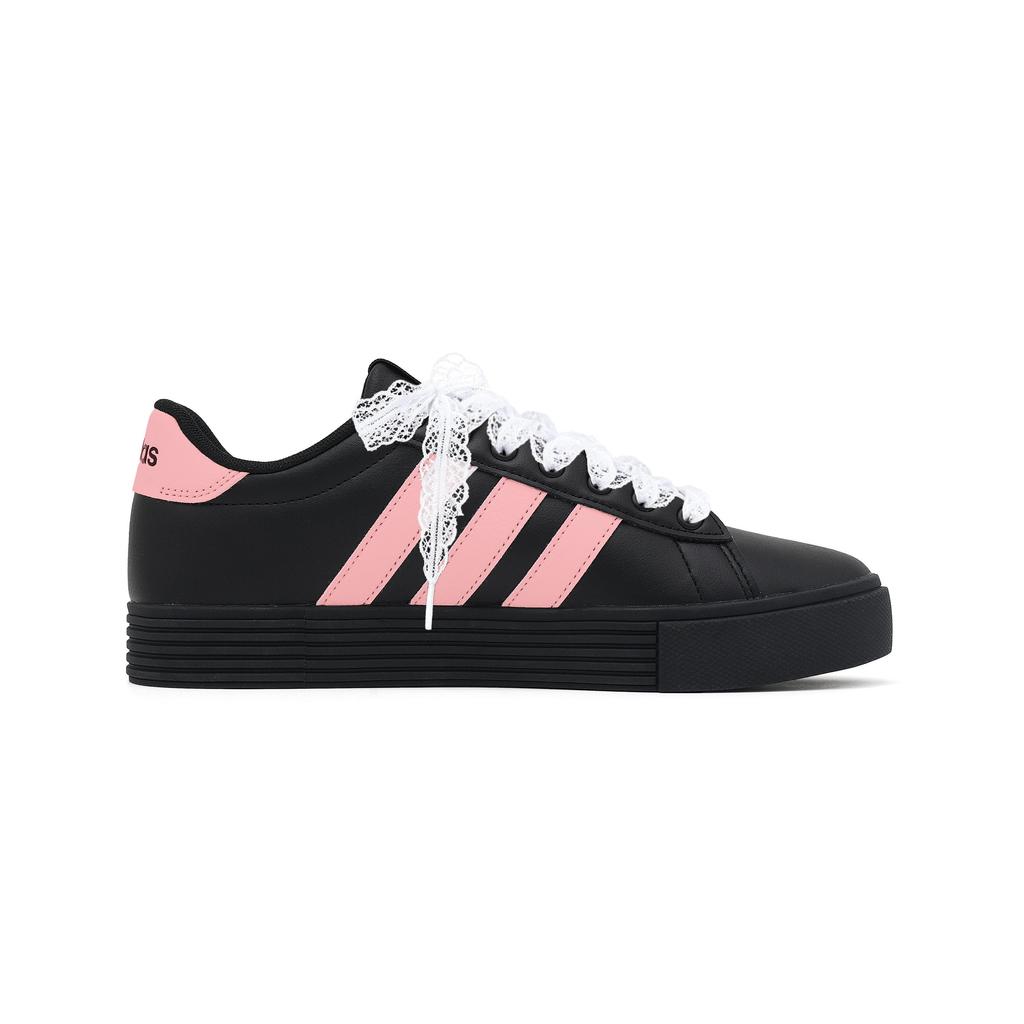 Adidas Daily Shell Head, Lace Leather Lightweight Low top Skateboard Shoes Unisex Pink 4.0 KH8004(Team2163--BOXS)