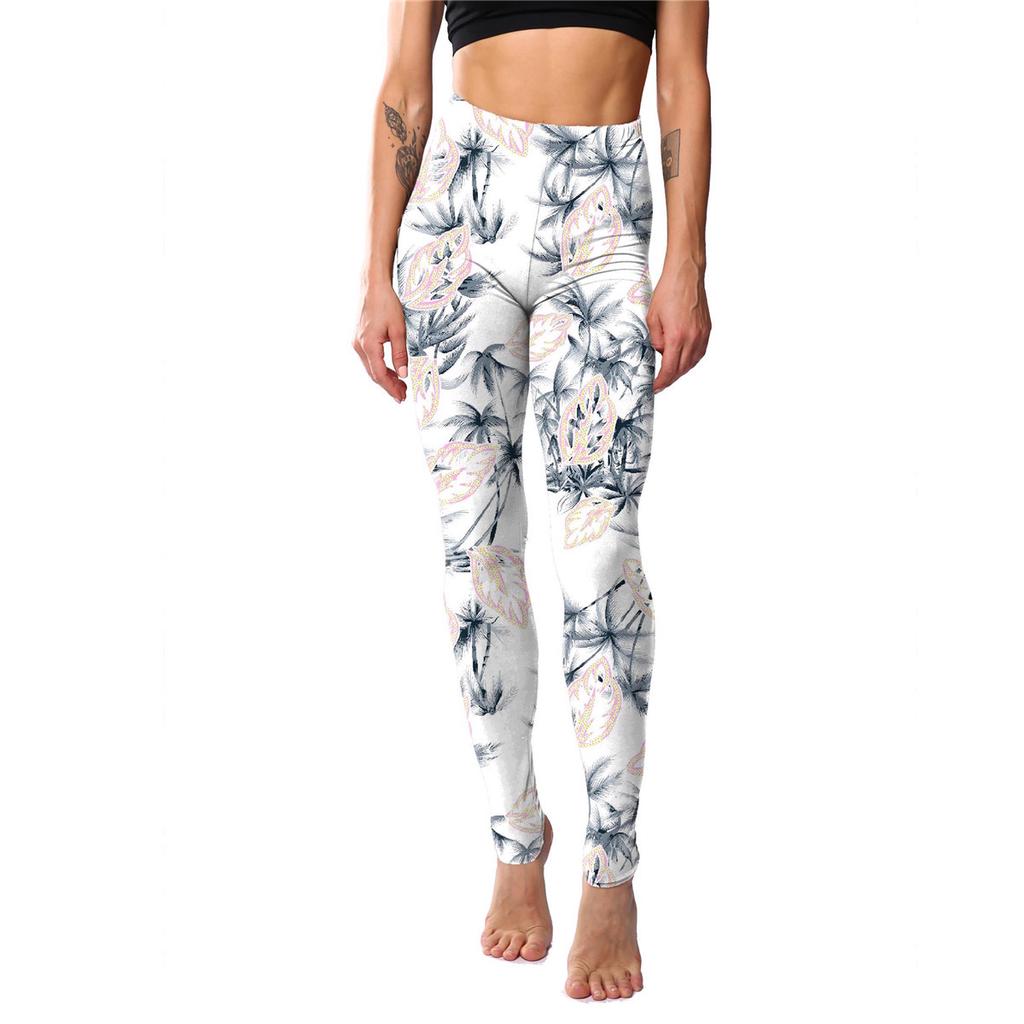 Floral Leggings High Waist Paisley Printed Legging For Women Highly Stretchable Fitness Tights Yoga Pants Workout Sportswear