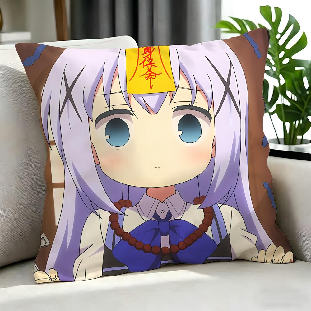 anime Is the Order a Rabbit Cushion Cover Cushion Cover Set Pcs x x x Pillowcase Decorative Sofa Home Decor