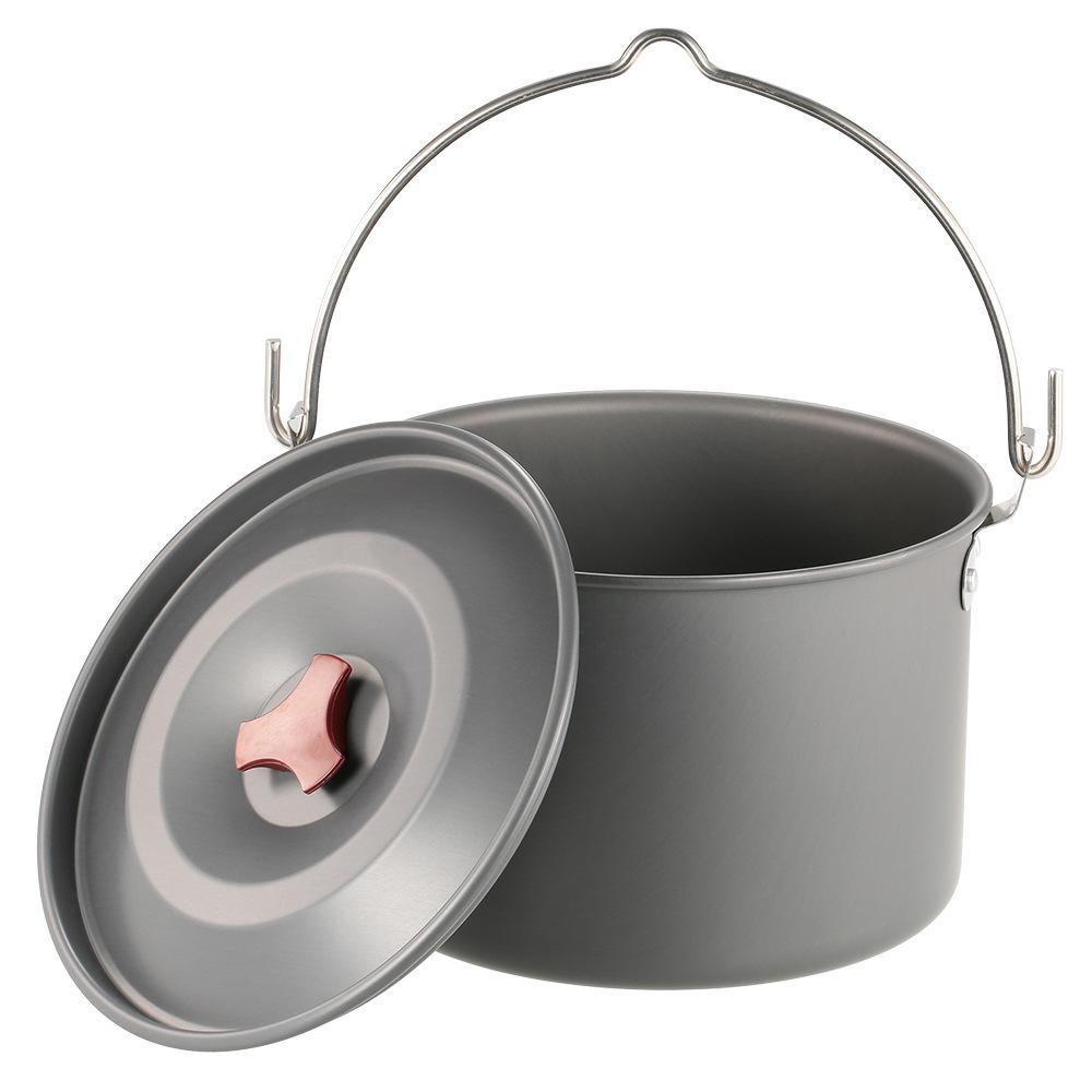Camping Gear Camping Kitchen Equipment Accessories Soup Aluminum Camping Cookware Aluminum Cooking Pot Soup Pot Outdoor Pots