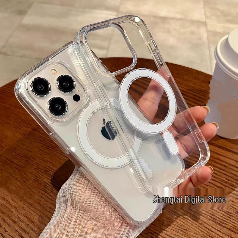 iPhone 17 Pro Max Clear Magnetic Case with Precision Cut and Full Coverage for Photography