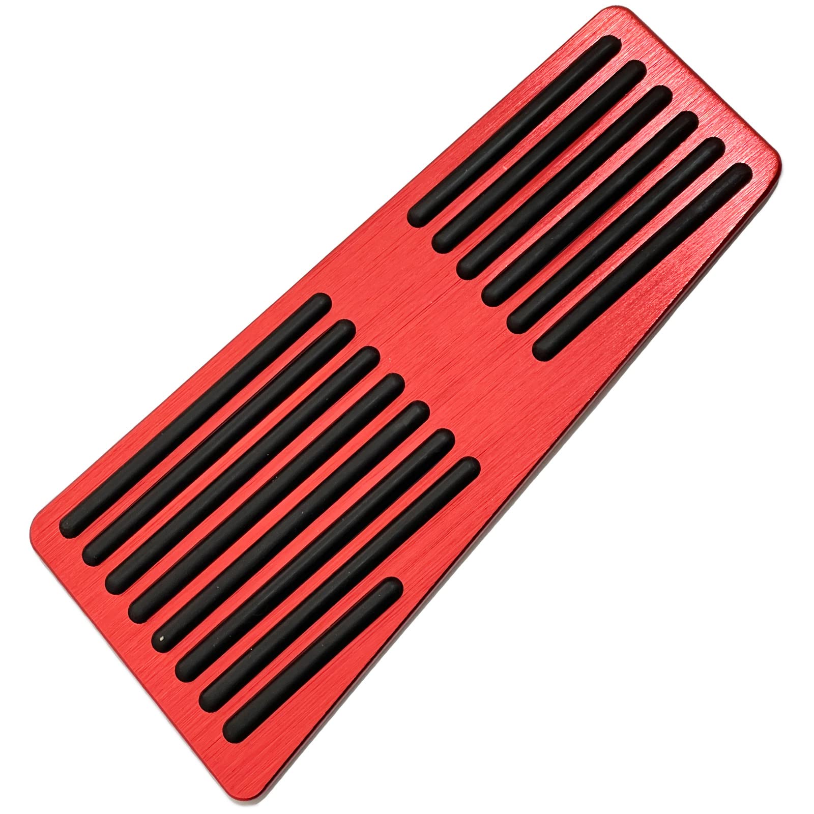 

S-NET SN-327-PC Aluminum Foot Pedal Cover Universal External Footrest Interior Custom Dress Up Toyota Honda Mazda Rubber Red красный