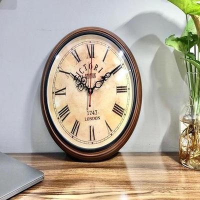 Handcrafted Wooden Wall Clock  Deep Glass Face  Rustic Home Decor  Quiet Quartz Movement Office Living Room Wall Art
