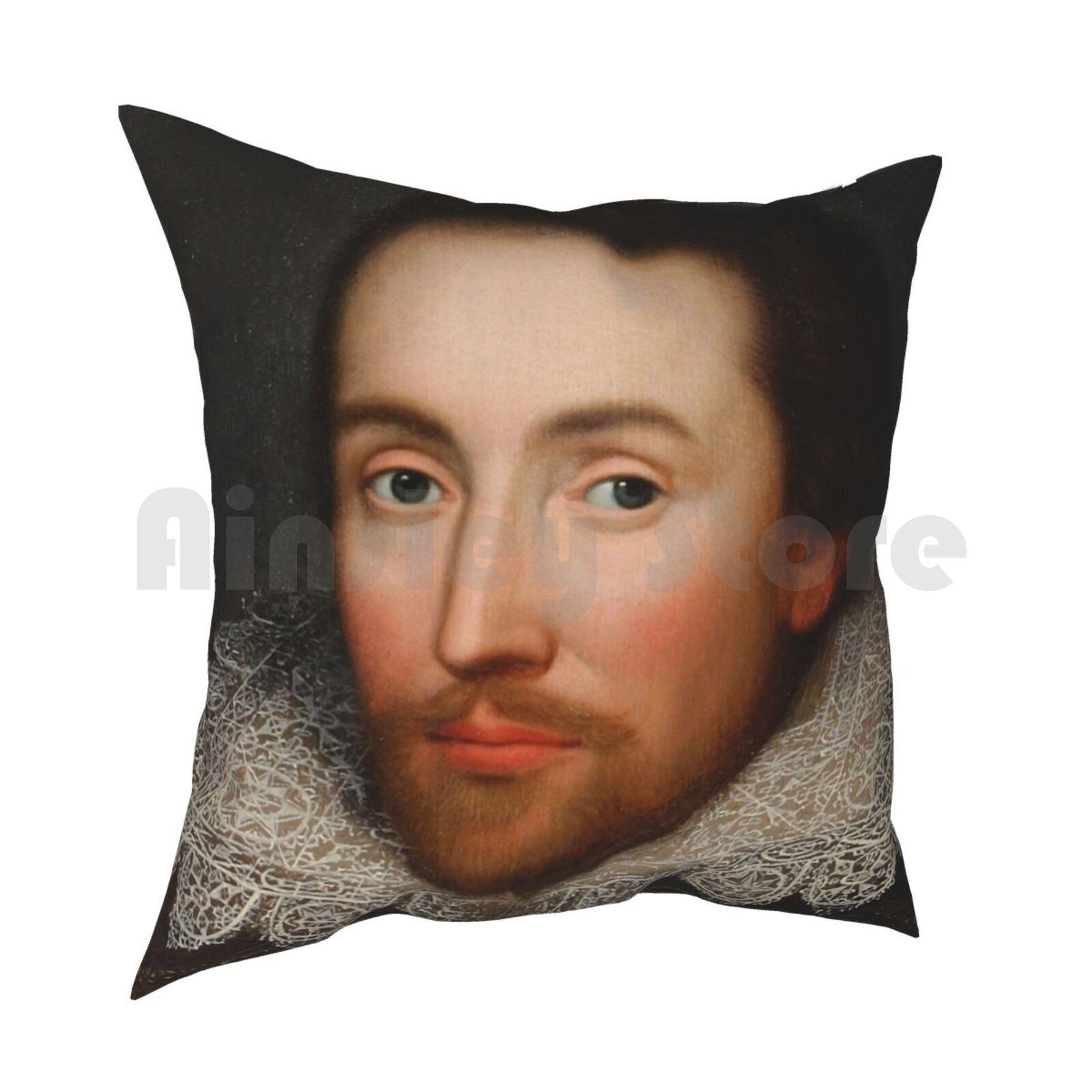 Vintage William Shakespeare Portrait Pillow Case Printed Home Soft Throw Pillow Shakespeare William Shakespeare Portrait 30x30cm 12x12in