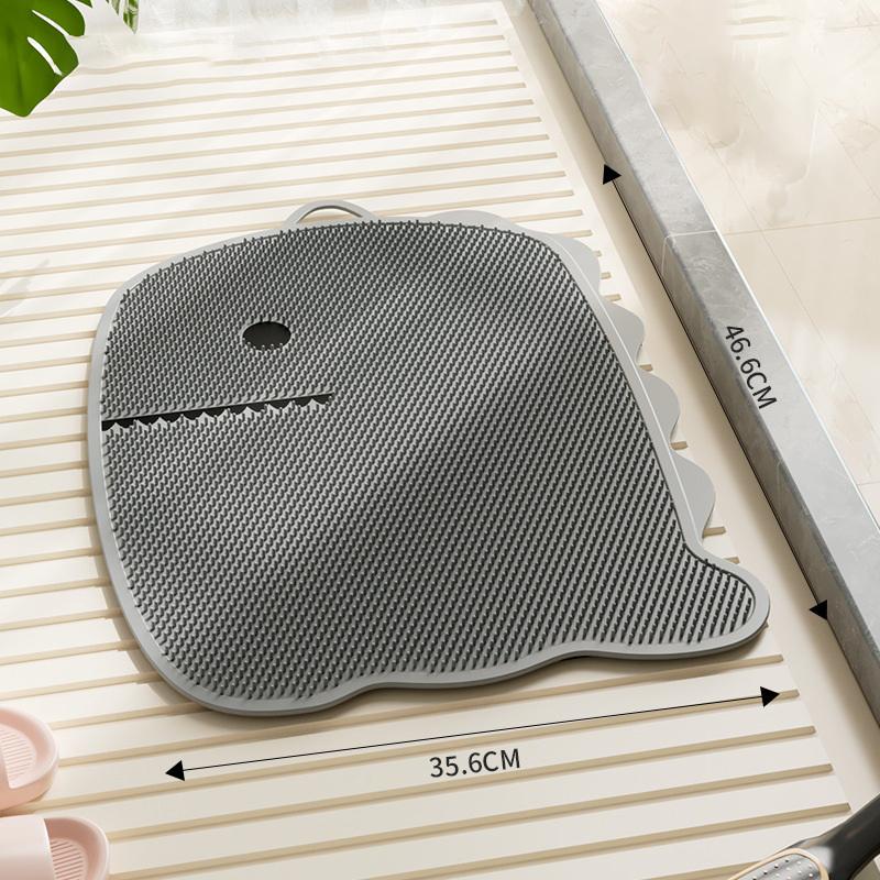 Small Dinosaur Foot Massager, Exfoliating Mat, Bathroom Shower Mat, Non-Slip Mat, Home Decor, Bathroom Accessory.