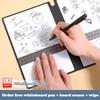 A5 Reusable Whiteboard Notebook Set With Whiteboard Pen Erasing Cloth Leather Memo Book Pad Weekly Planner Portable Notebooks