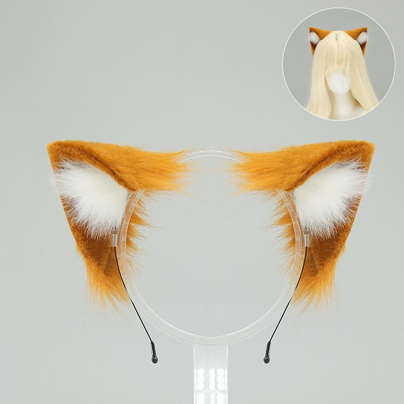 Fluffy Cat Ear Headband Lolita Cosplay Anime Convention Kawaii Catgirl Accessory