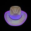 LED Light-Up Colorful Cowboy Hat for Halloween, Carnival, and Holiday Performances