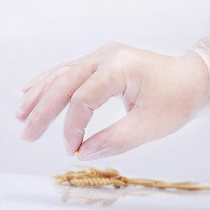 100 Stück/Karton PVC-Handschuhe Hausküche Garten Reinigung Power-Free Latex Transparent Einweg-Vinylhandschuhe