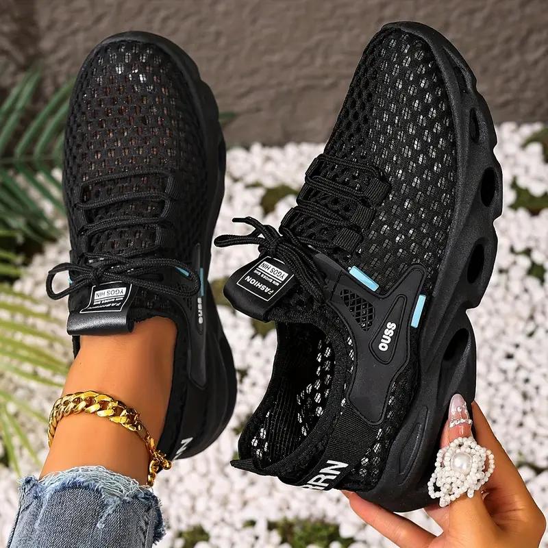 Women's Lightweight Breathable Mesh Sneakers with Cushioned Air Sole for Casual Walking