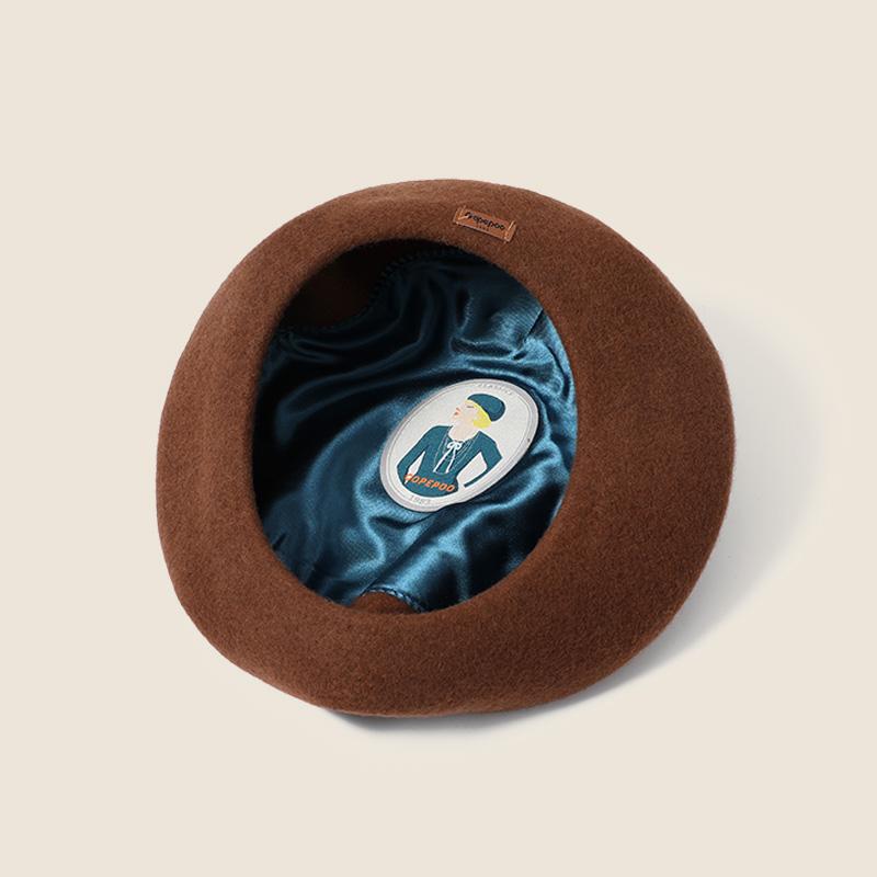 Custom Autumn Winter Multi Color Travel Warm Wool Beret Hats for Ladies