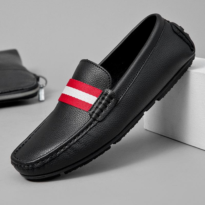 Fashion Leisure Walk Mens Loafers New Trendy Casual Shoe Youth Leisure Walking Shoes Outdoor Male Slip-on Flats Moccasins Business Shoes