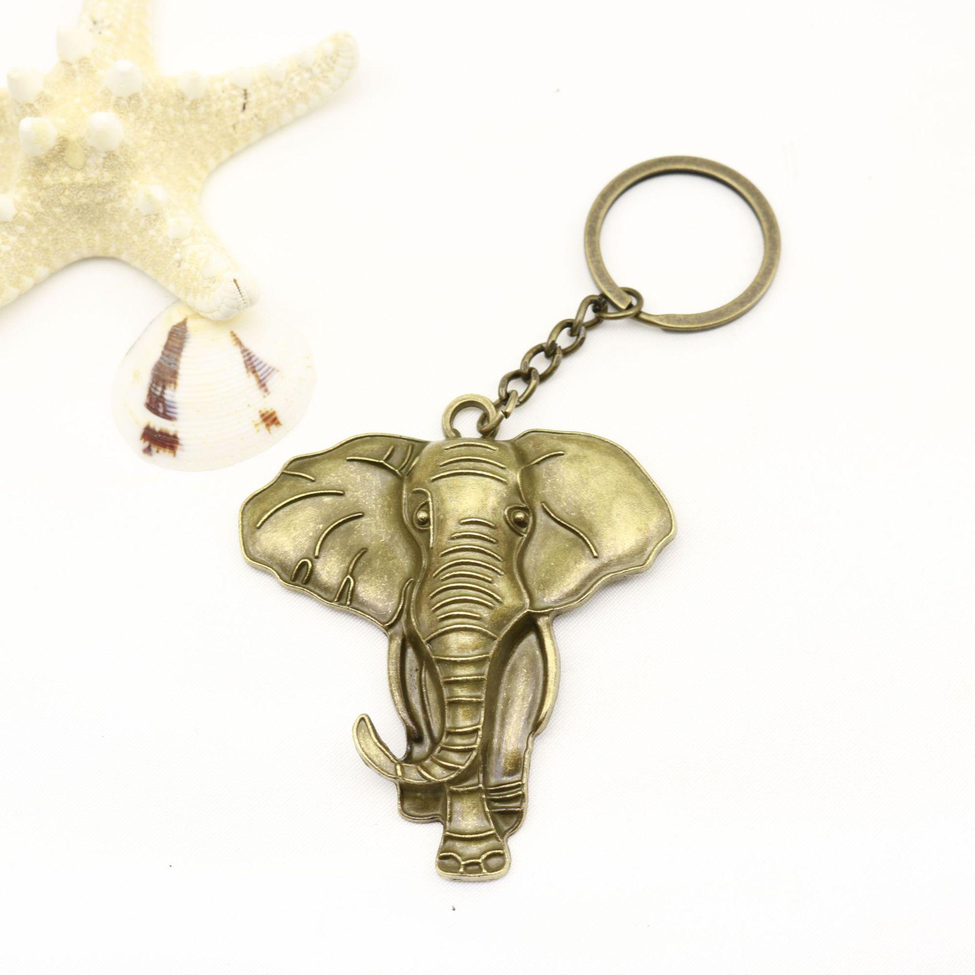 Simple Elephant Keychain Pendant