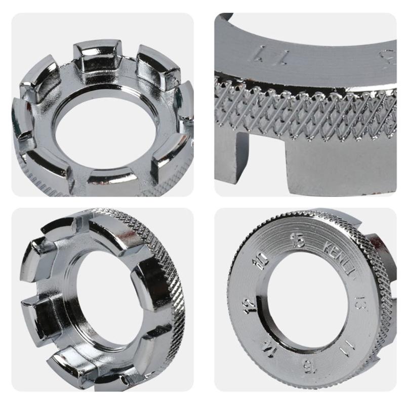8 Way Bike Spoke Wrench Cycling Spoke Bike Tools 8 Way Spoke Key for Bikes Spanner Wrench Bike Spoke Key Spoke Spanner