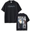 Singer Rosalía LUX Album Tour 2026 Print Tshirts Men Women Fashion Casual T-shirts Short-sleeved Cotton Aesthetic Loose T-shirts