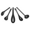 1 Pcs  Melamine Black Frosted Spoon Japanese Imitation Porcelain Tableware