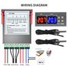 Controlador de Temperatura Digital Duplo STC-3008 Termostato com Saída de Dois Relés Aquecedor com Sonda 12V 24V 220V Geladeira Doméstica Frio Calor