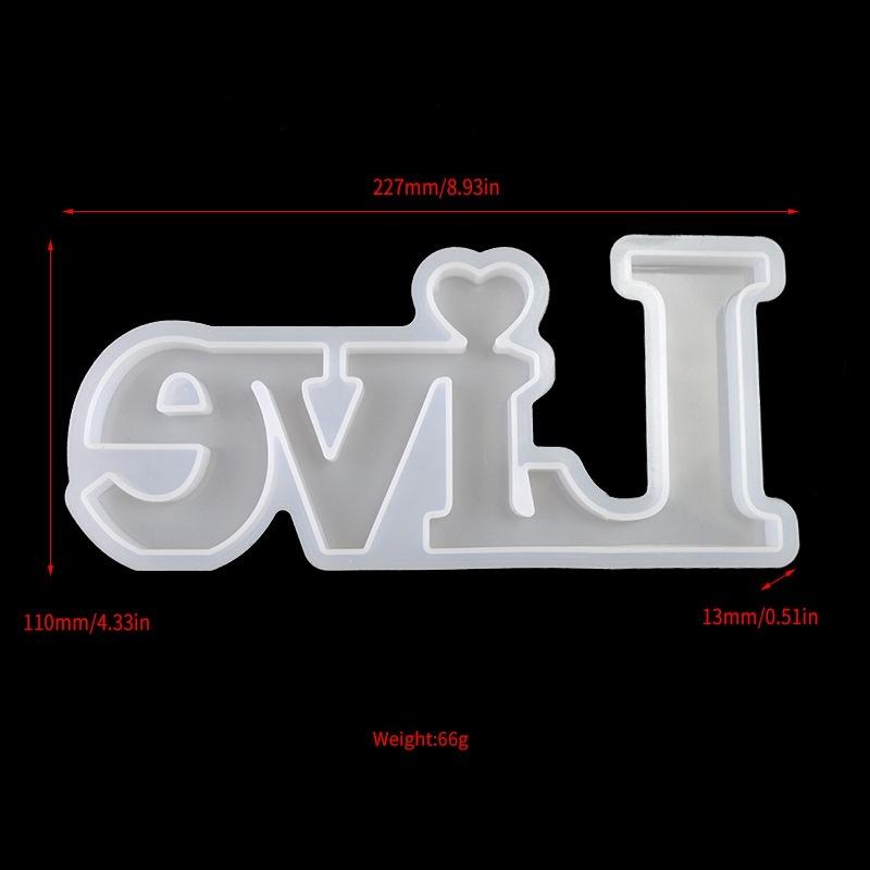 1 Pcs Heart Shape HOME LOVE Silicone Mould Letters Crystal Resin Mold DIY Crafts Casting MoldsHome Decoration Jewelry Making Tool