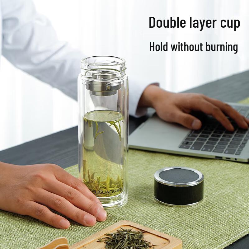 Fuguang High Borosilicate Double-Wall Glass Mug