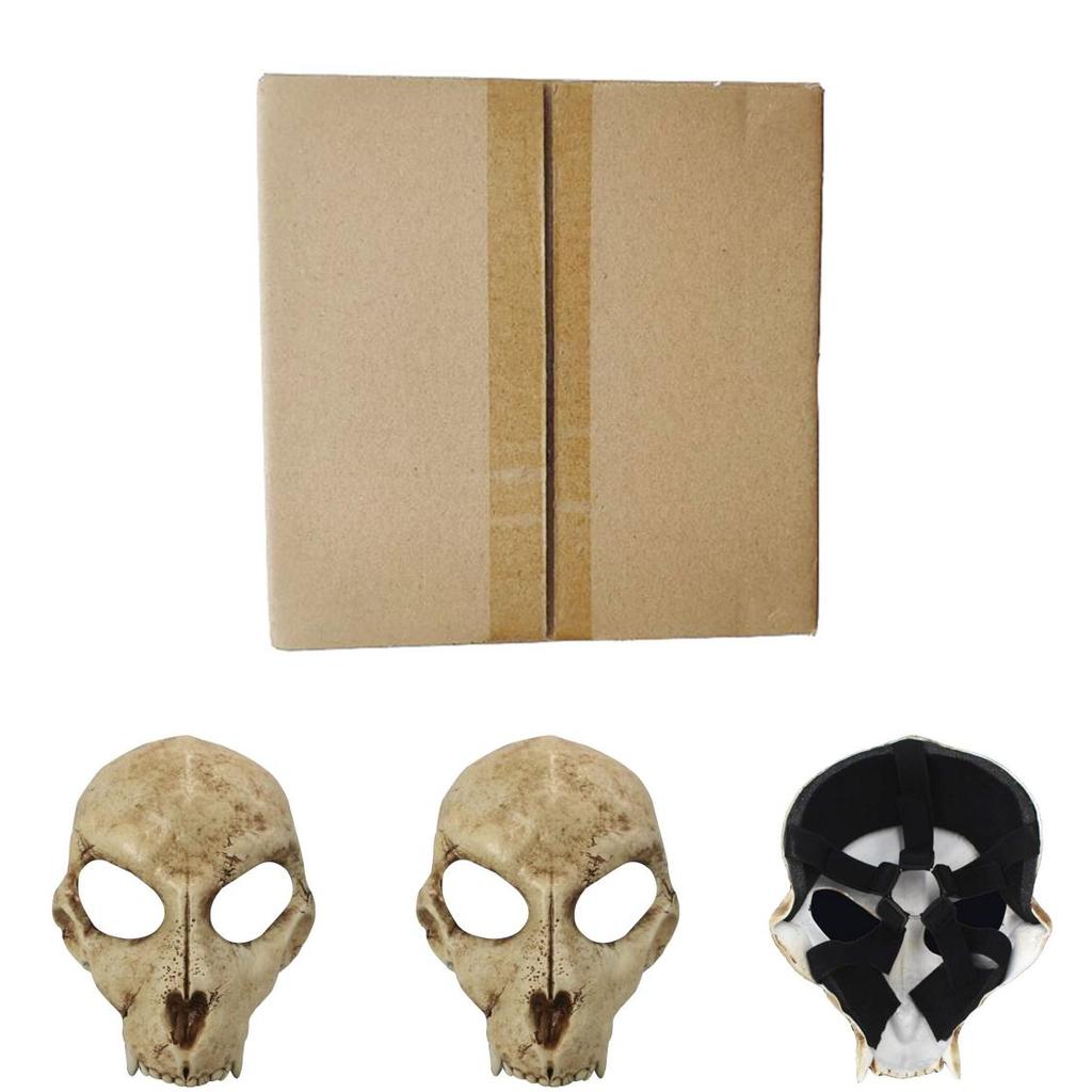 Schädel Wolf Maske Horror Requisite mit Harzkonstruktion für Cosplay und Themenfeiern