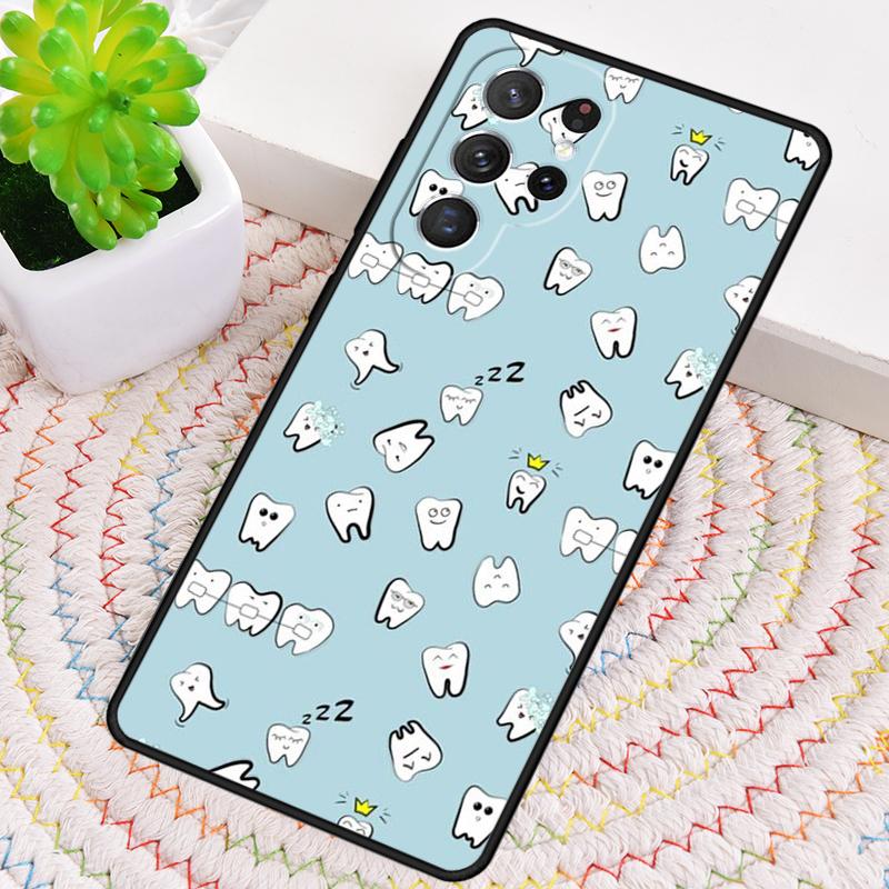 Dentist Tooth Pattern Phone Case for Samsung Galaxy note 10 pro S26 Ultra S23 S24 FE S25 S21 S22 PLUS shockproof Cove