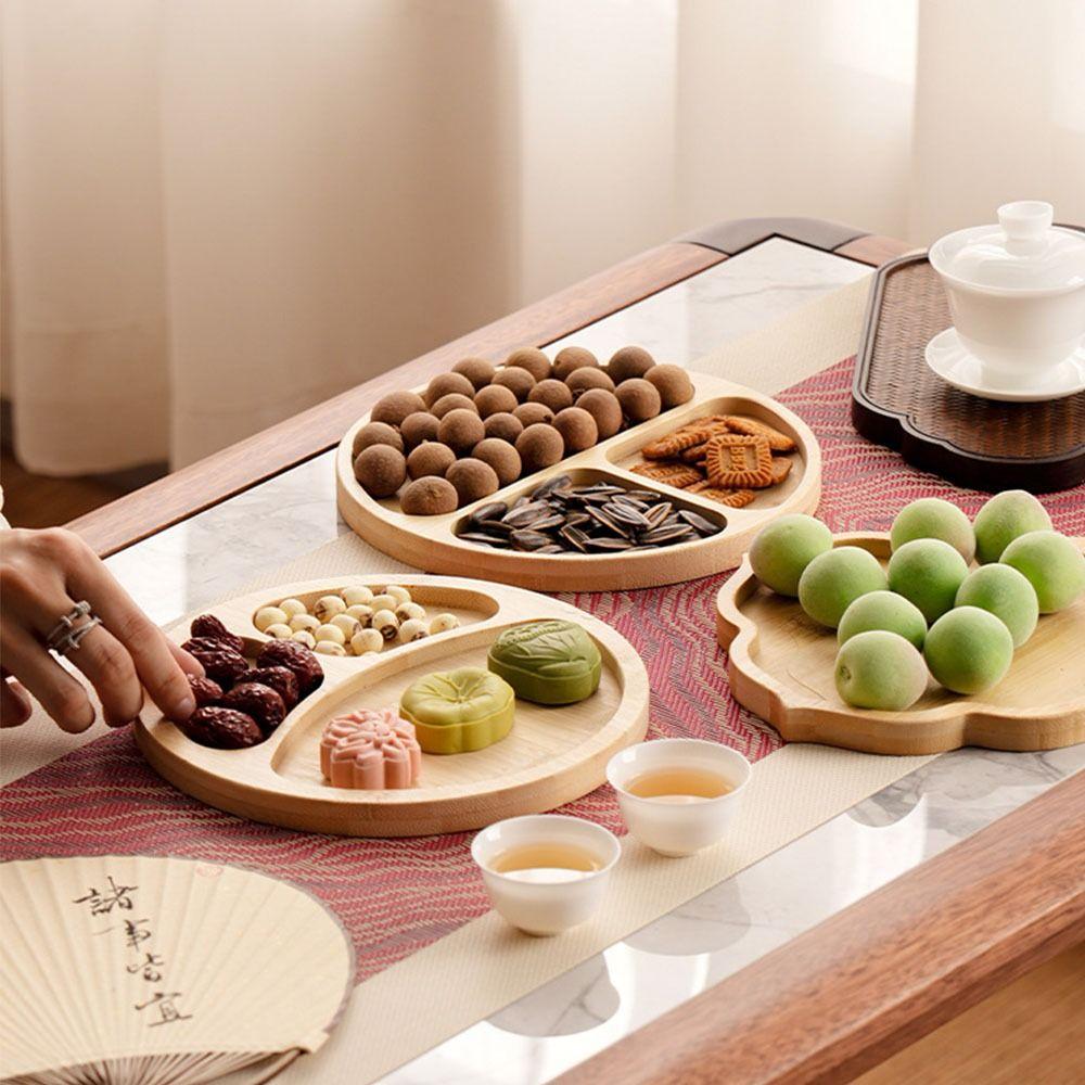 Nut Platter Snacks Server Dish Round Fruit Snack Plate  Party Dishes Snacks Dried Fruits