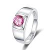 Korean Style Men's Moissanite Diamond Ring - Simple Fashion Band