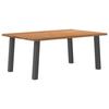 VidaXL Dining Table Light Brown Solid Oak Wood Rectangular 3304941