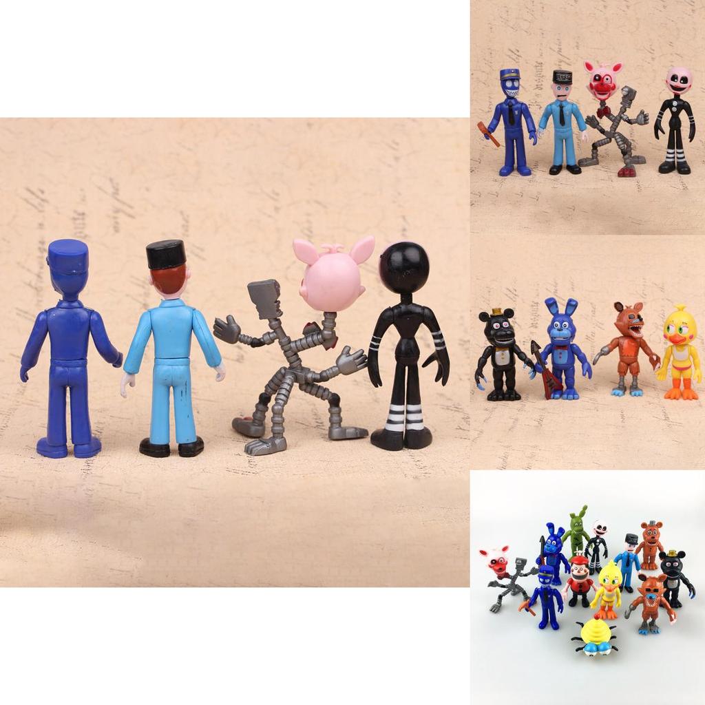 12pcs Set Of Five Nights At Freddys Chica Freddy Doll Pvc Action Figures For Kids