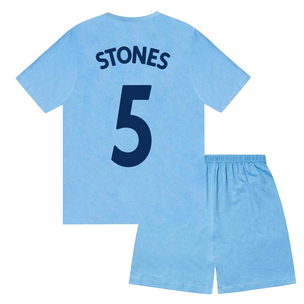 Manchester City FC Boys Stones 5 Sublimated Short Pyjama Set