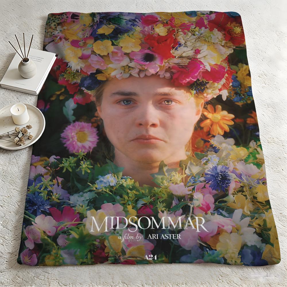 Movie M-Midsommar-r Throw Warm Soft Flannel Blanket, Multi-use for Sofa Bed Camping Travel Nap