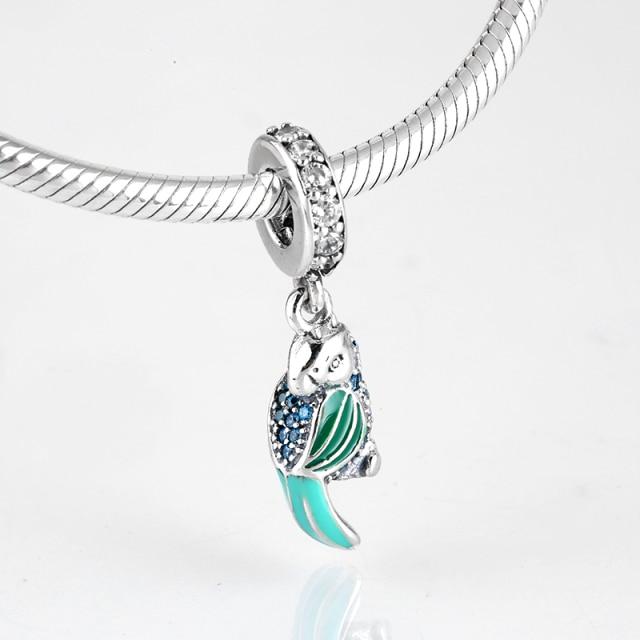 925 Sterling Silver Bead Openwork Sweet Hearts Crown Charms Beads Fit Jiuhao Bracelets Bangles Diy Womens Jewelry