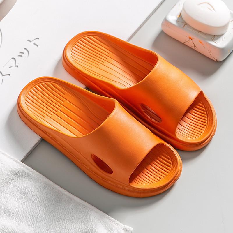 Unisex Summer Bathroom Slippers: Lightweight, Thick-Soled, Indoor Cool Shoes for Couples