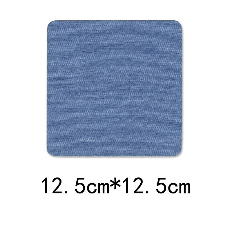 100pcs Denim Patches for Jean Clothing DIY Fabric Iron On Patches Appliques Repair Jeans Pants Elbow Knee Apparel