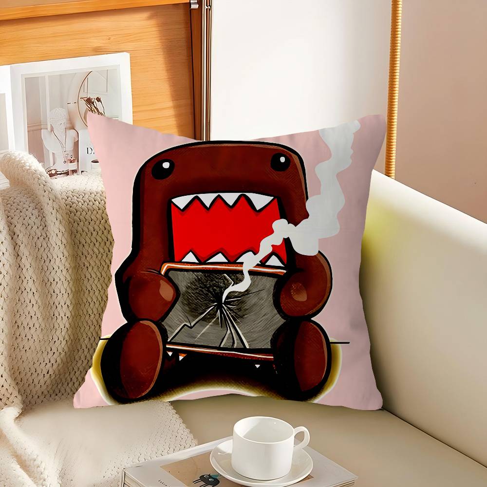 Cute Domo Kun Cushion Cover Pillow Cover Decor Pillowcase Printed Cushion Case For Couch