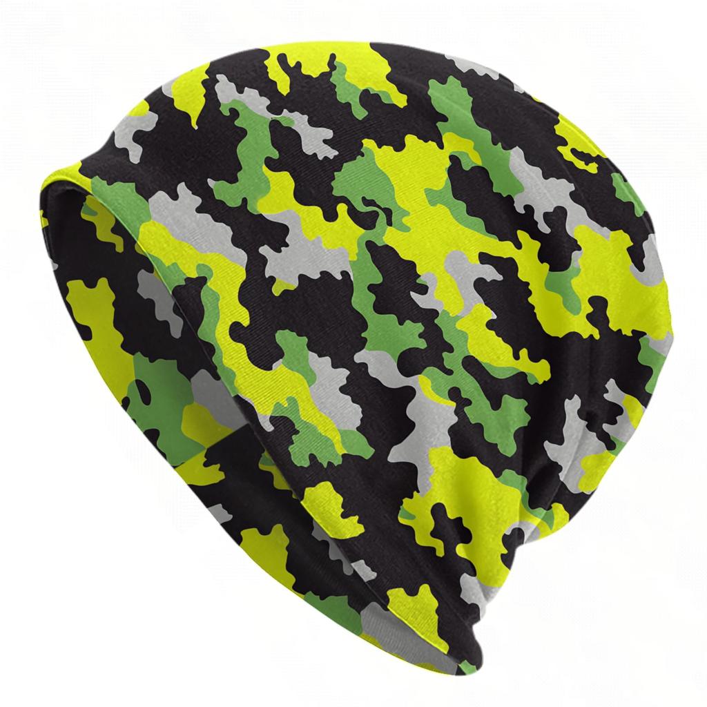 Camo Camouflage Cap Vintage Unisex Outdoor Skullies Beanies Hats Summer Warm Head Wrap Bonnet Knitting Hats