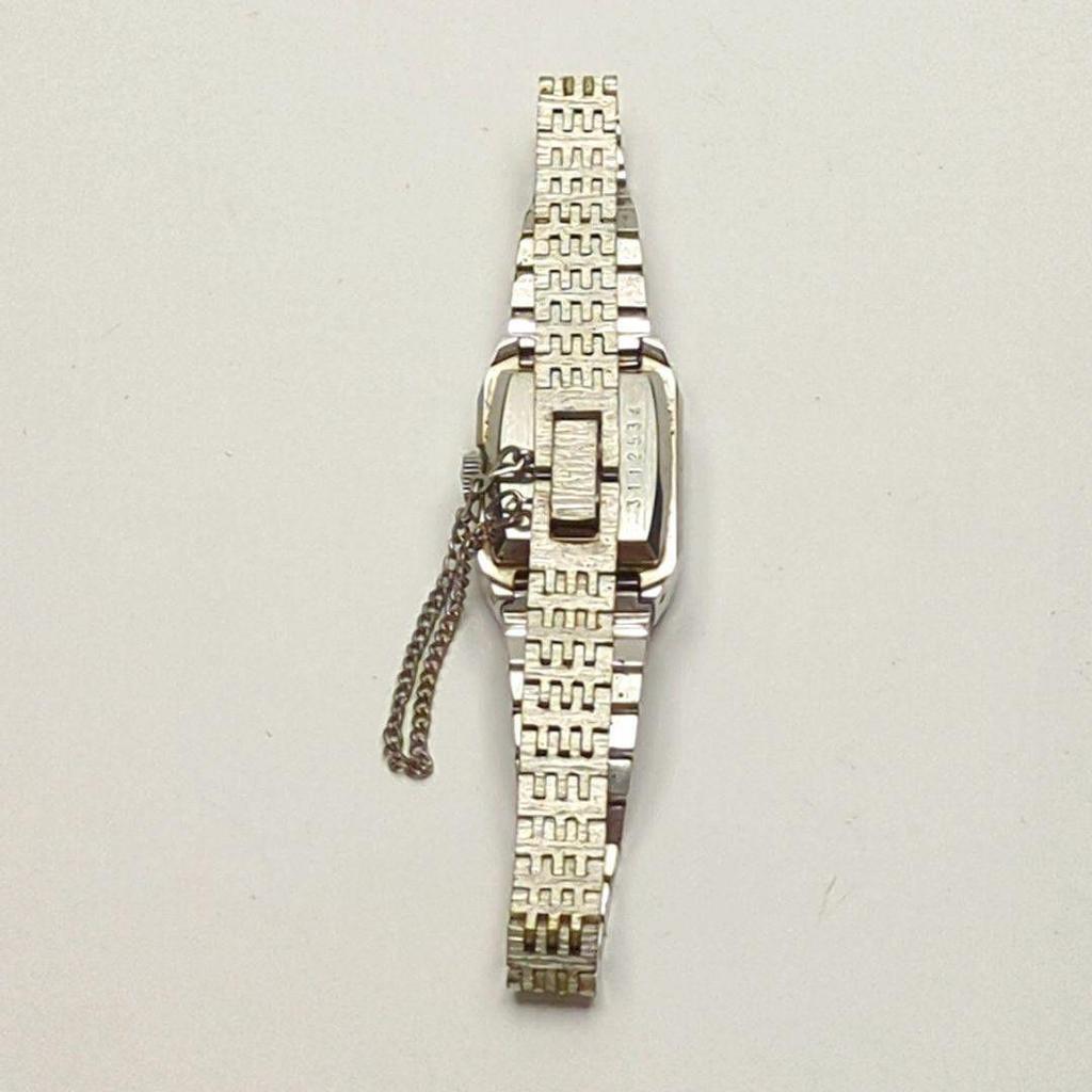 Used Working good condition CITIZEN Ladies Hand-winding Cut Glass Bracelet Watch Accessory Watch Green Dial 709