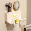 Hair Dryer Hanger Organizer Cute Wall-Mounted Hair Dryer Rack Safe and Harmless Organization Tool for Dormitory Family Bathroom