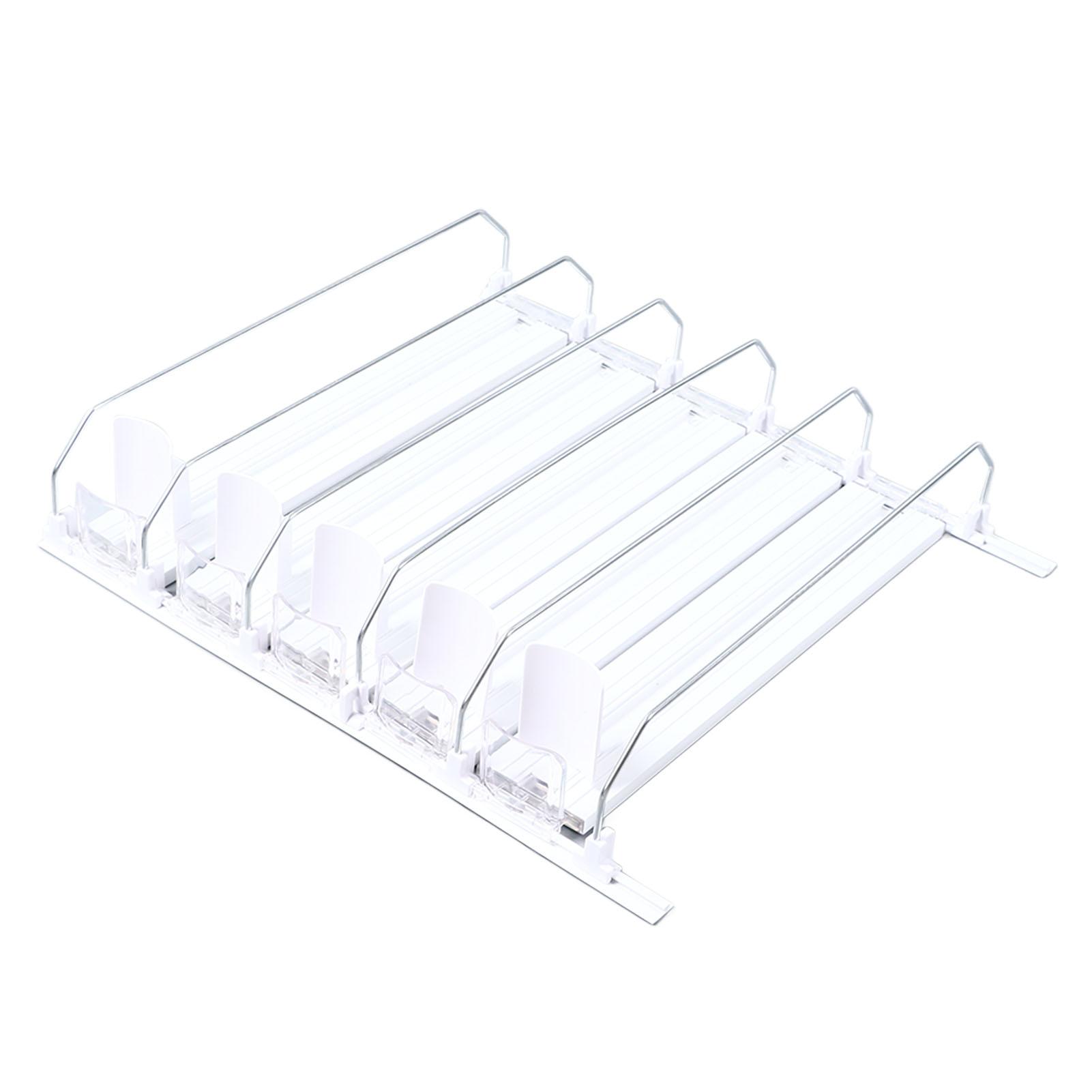 Distributeur à ressort pour canettes de soda et boissons pour réfrigérateur, avec rail coulissant, tige poussoir, 38 cm
