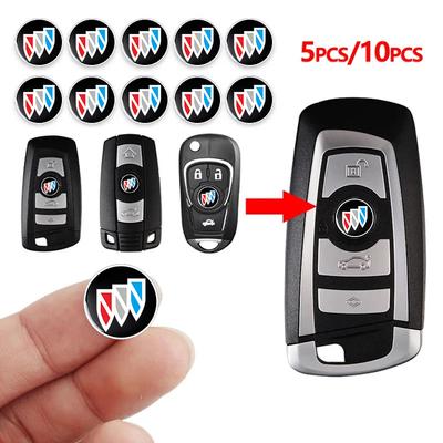 2/5/10Pcs 14mm Car Remote Key Fob Emblem Badge Radio Button Sticker for Envision GS GL6 GL8 Avenir Riviera Lesabre Velite Verano