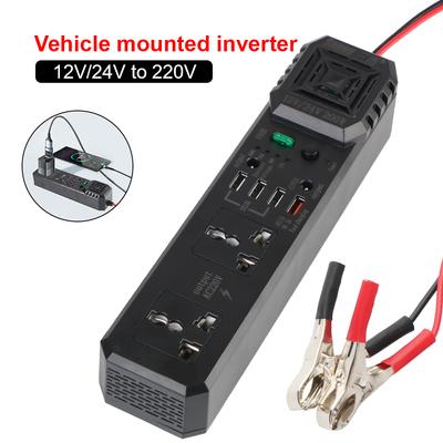 AC Sockets Power Adapter Converter Car Accessories Multiple Protection Car Inverter 200W USB Chargers DC 12V/24V To AC 220V