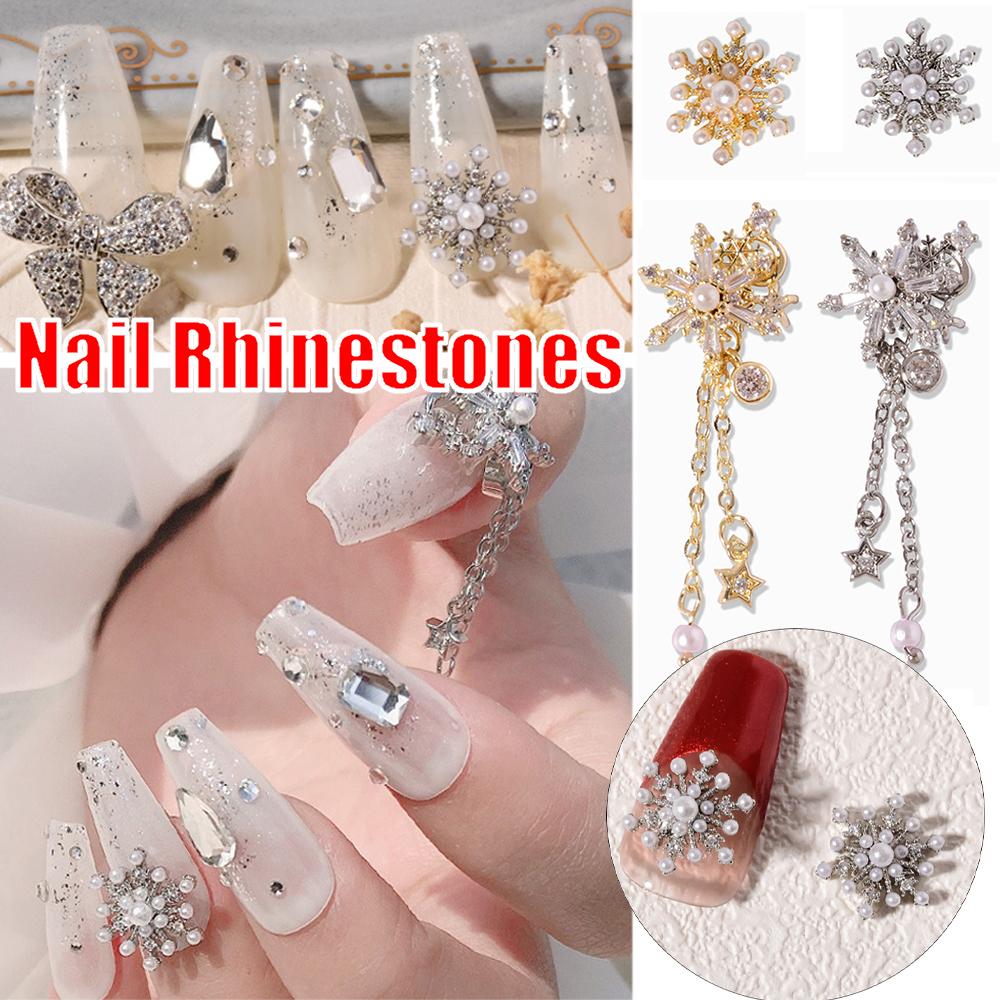 

Snowflake Pendant Nail Art Decorations Zircon Nail Jewelry Manicure Accessories Nail Rhinestones
