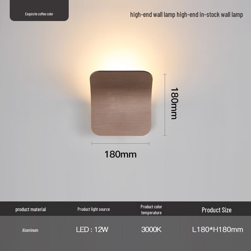 Nordic Modern Minimalist Wall Lamp - Designer Style for Living Room, Bedroom, Hallway, or Stairway.