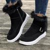 Women‘s Shoes Winter Cotton Martin Thickened Short Thickened Warm Flat.