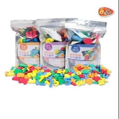 B&C Soft EVA Magnetic Letters Hangul / Alphapet / Numbers , Korean Popular Puzzles