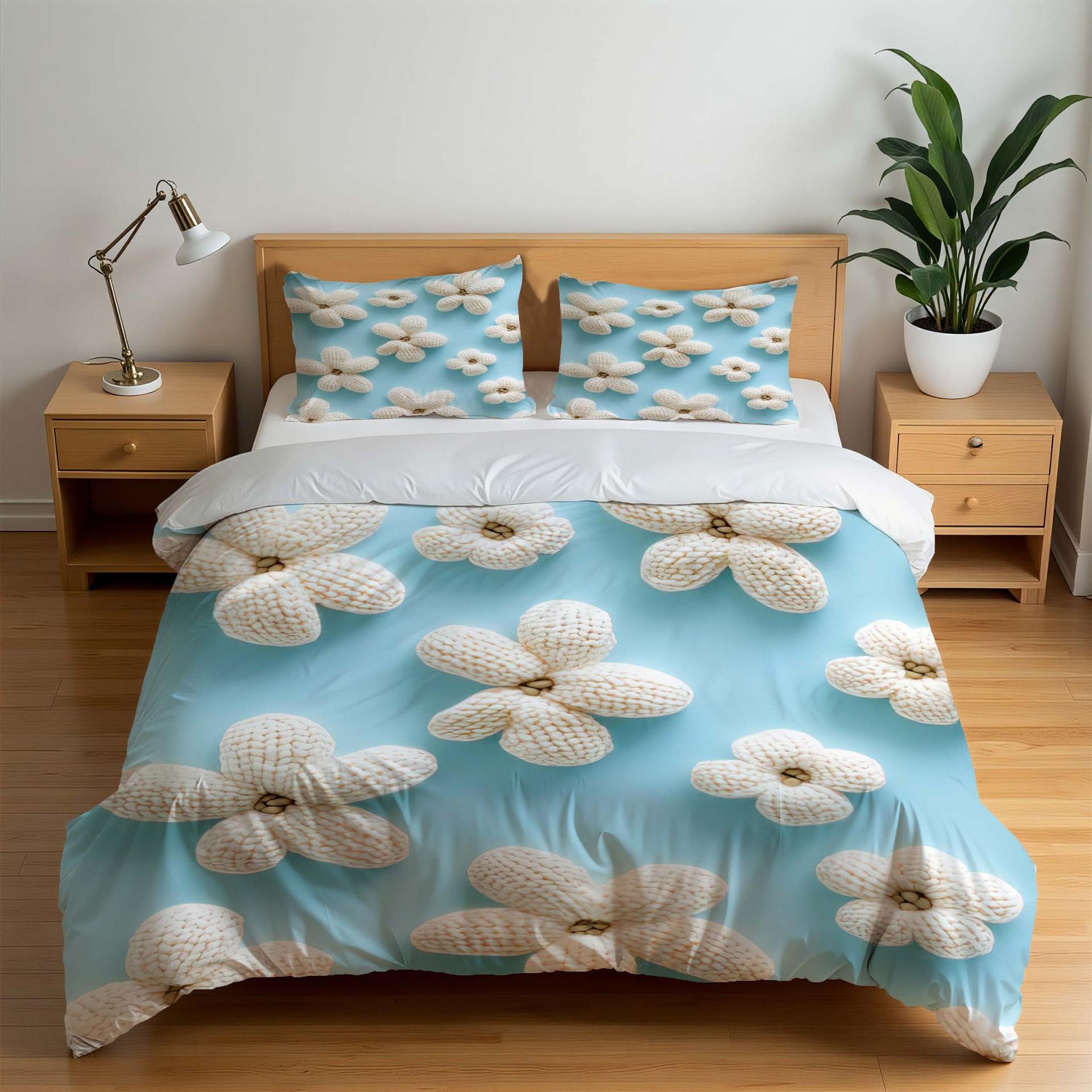 

New 3D Three-dimensional Cartoon Bedding Digital Printing Three-piece Abrasive Cloth 90*190