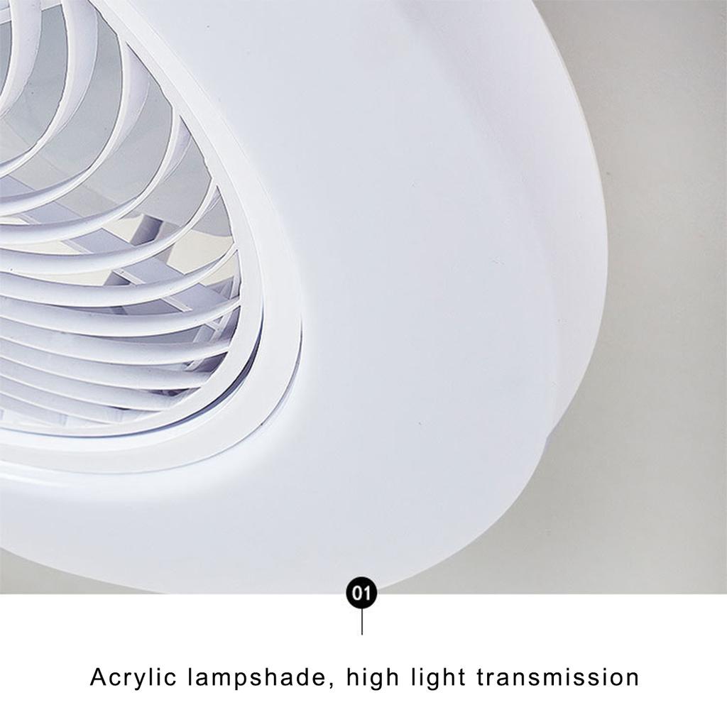 220V Remote Control APP Smart Ceiling Fan with Light Lamps Indoor Bedroom Modern Ultra-thin Decor 40W