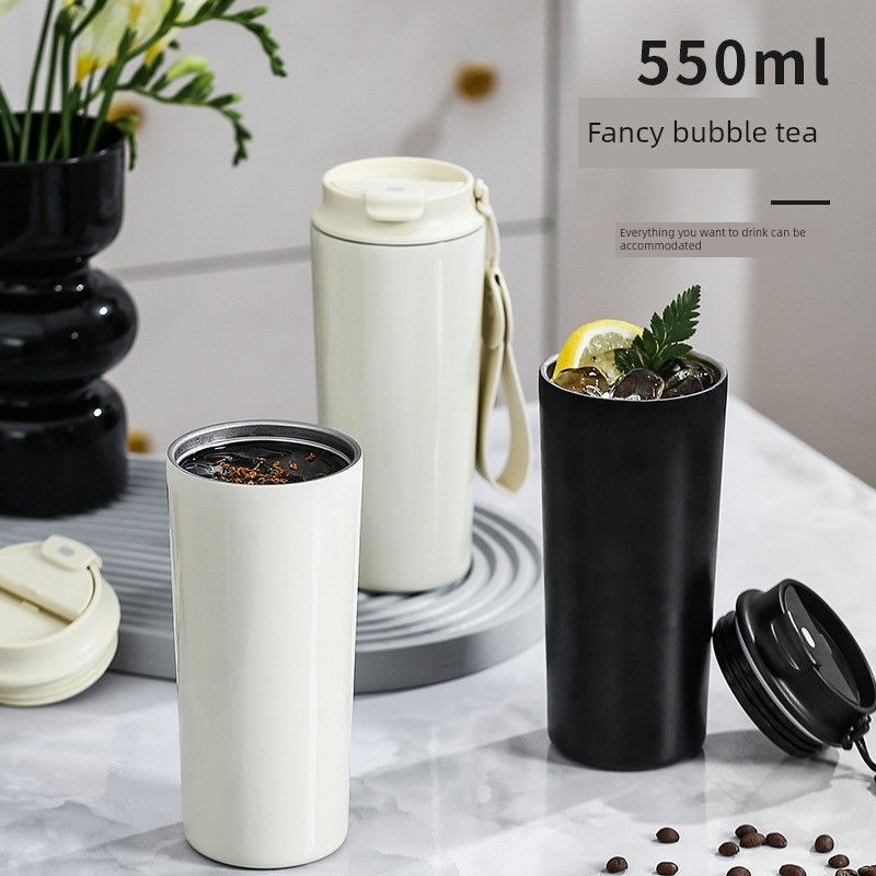 Large-Capacity Thermos Cup for Women, Good-Looking Ice Cup, Portable Car Coffee Cup, Outdoor Sports Water Bottle, Tea Cup