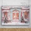 Christmas Photography Decor Backdrop Winter Snow Xams Tree Candy Gifts Snowman Santa Claus Family Party Photo Background Props