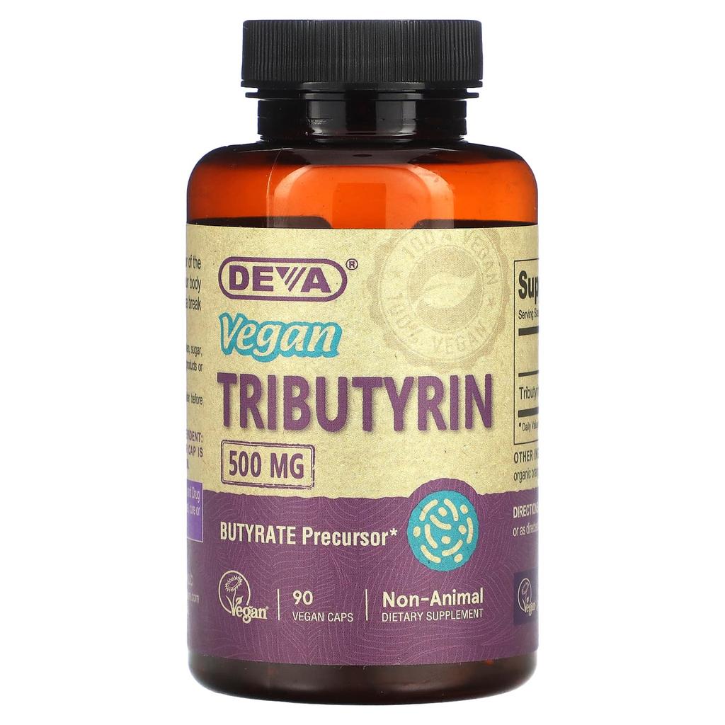 Vegansk tributyrin, 500 mg, 90 veganske kapsler